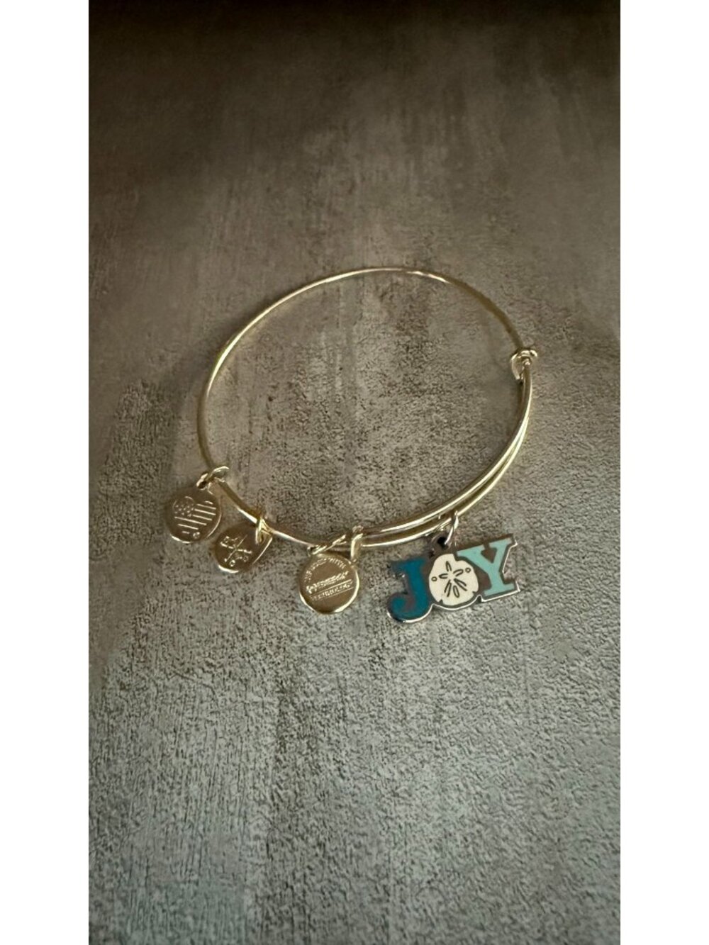 NWOT Alex & Ani Joy Sand Dollar Expandable Bangle Bracelet Silver Tone Beach - Picture 7 of 8